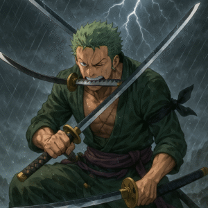 Three-Sword Thunder – Zoro