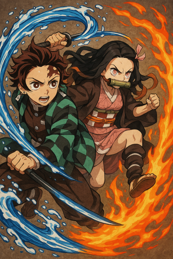 Tanjiro and Nezuko